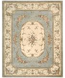  RugStudio presents Nourison Chateau Provence SB-08 Blue Hand-Tufted, Best Quality Area Rug